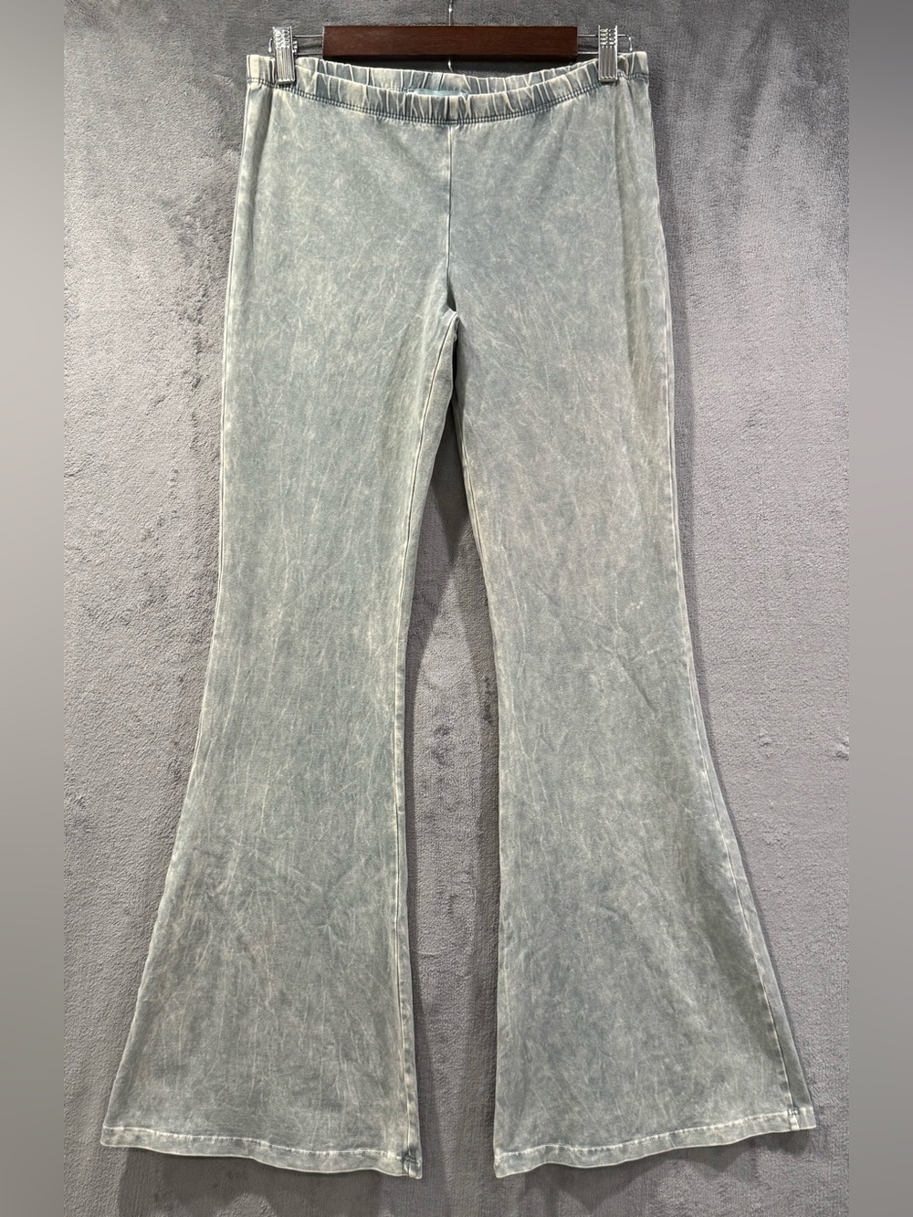 Chatoyant Bell Bottom Pants Size S Stretch Style C30190 Mineral Wash Boho Hippie